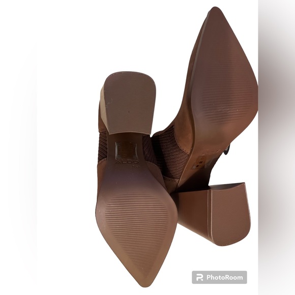 Sculpted block heel boot - Picture 4 of 9